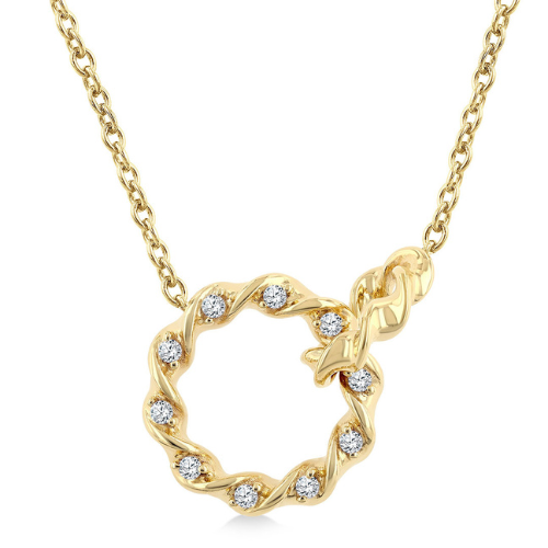 Twisted Circles Interlock Pendants