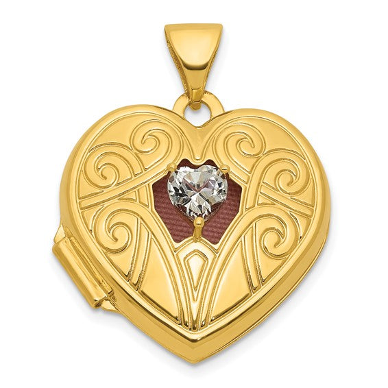 Birthstone Heart Locket