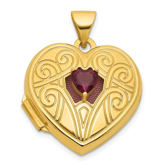 Birthstone Heart Locket