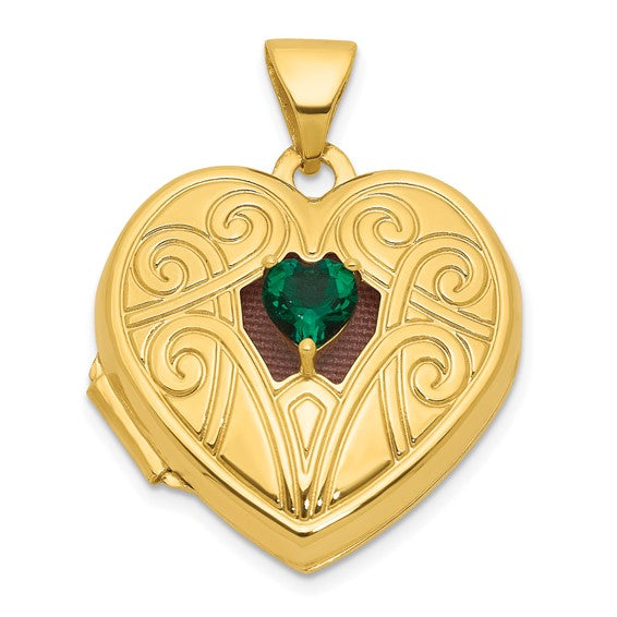 Birthstone Heart Locket