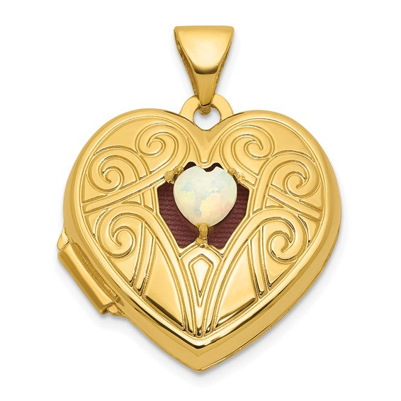 Birthstone Heart Locket
