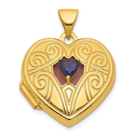 Birthstone Heart Locket