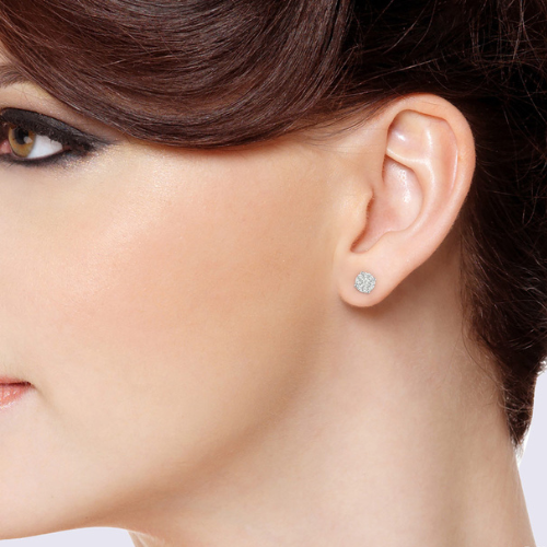 Aurevia Diamond Halo Earrings